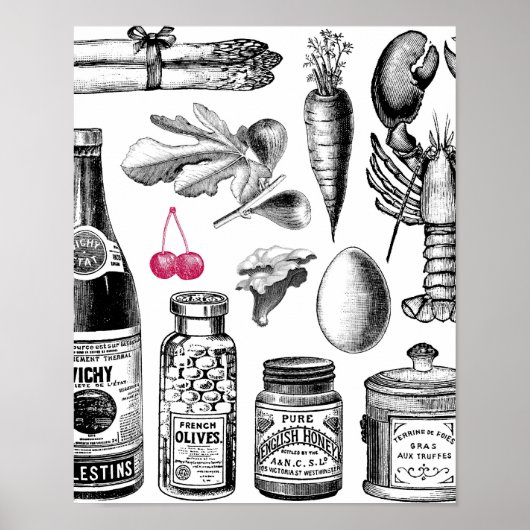  Victoriaans Foodie Poster (Voorkant)