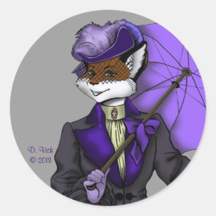 Victoriaans Fox Sticker