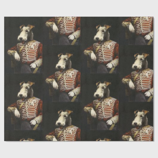 Victoriaans fox Terrier Cadeaupapier (Vlak)