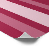 Victoriaans frambozenstrook met monogram poster (Hoek)