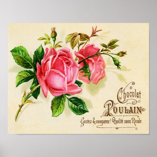 Victoriaans Frans chocolaatreclame Poster (Voorkant)