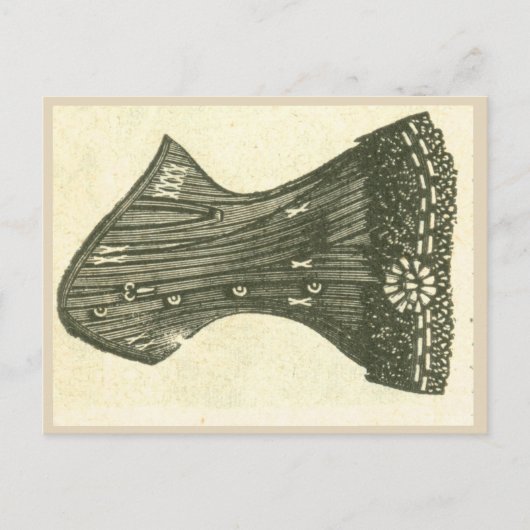 Victoriaans Frans corset uit de Parijse catalogus  Briefkaart (Voorkant)