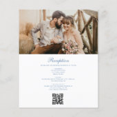 Victoriaans  Frans Foto QR Code Bruiloft (Achterkant)