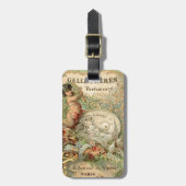 /Victoriaans Frans label Bagagelabel (Voorkant verticaal)