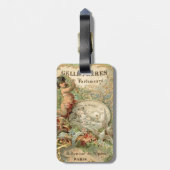 /Victoriaans Frans label Bagagelabel (Achterkant verticaal)