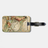 /Victoriaans Frans label Bagagelabel (Achterkant horizontaal)