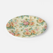 Victoriaans Frans land  bloemen Papieren Bordje (Gekanteld)