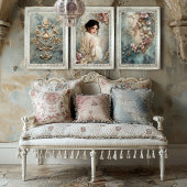 Victoriaans, Frans Mooi Vrouwenportretkunst Tissuepapier