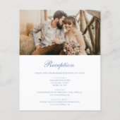 Victoriaans  Franse foto alles in één bruiloft Flyer (Achterkant)