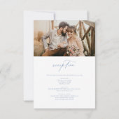 Victoriaans  Franse foto alles in één bruiloft Kaart (Achterkant)