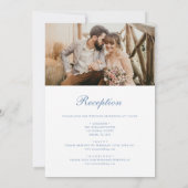 Victoriaans  Franse foto alles in één bruiloft Kaart (Achterkant)