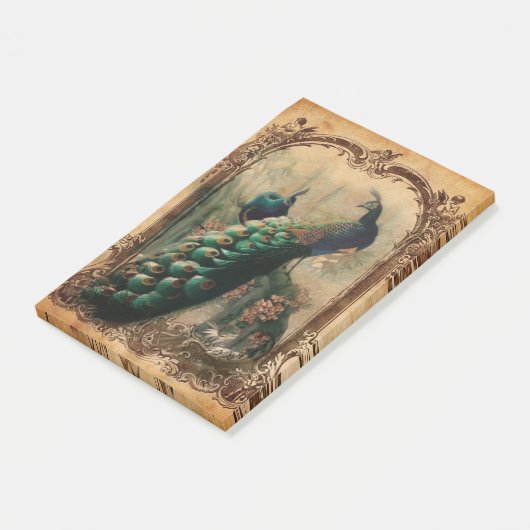 Victoriaans Franse land moderne  pauw Post-it® Notes (Schuin)