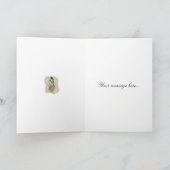 Victoriaans Franse Tortelduifjes Love Song Kaart (Binnen)