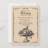 Victoriaans Fruit Bowl Dinner Party Uitnodiging (Voorkant)