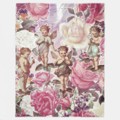 Victoriaans Garden Fleece Blanket, groot (Voorkant)