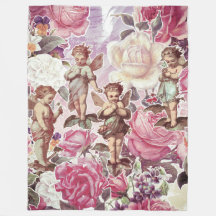 Victoriaans Garden Fleece Blanket, groot