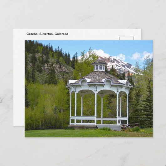 Victoriaans Gazebo, Silverton, Colorado Briefkaart (Voorkant / Achterkant)