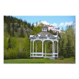 Victoriaans Gazebo, Silverton, Colorado Foto Afdruk