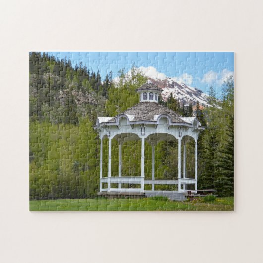 Victoriaans Gazebo, Silverton, Colorado Jigzaag Pu Legpuzzel (Horizontaal)