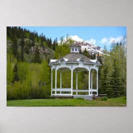 Victoriaans Gazebo, Silverton, Colorado Poster