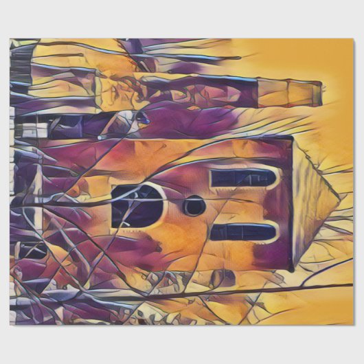 VICTORIAANS GEBOUWSPERIODE CADEAUPAPIER (Vlak)