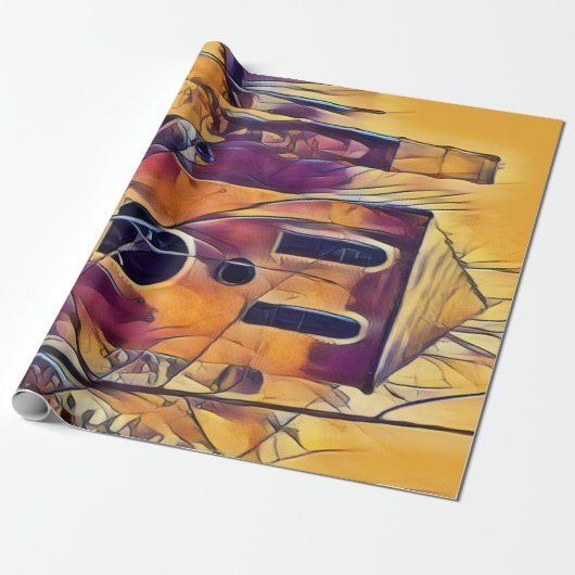 VICTORIAANS GEBOUWSPERIODE CADEAUPAPIER (Uitgerold)