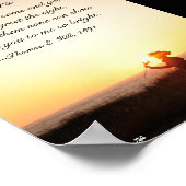 Victoriaans gedicht "De jaren" Poster (Hoek)