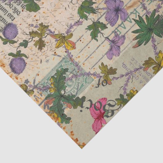 Victoriaans geïnspireerd journaal tissuepapier (Detail)