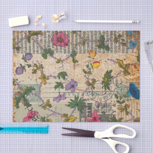 Victoriaans geïnspireerd journaal tissuepapier (Craft)