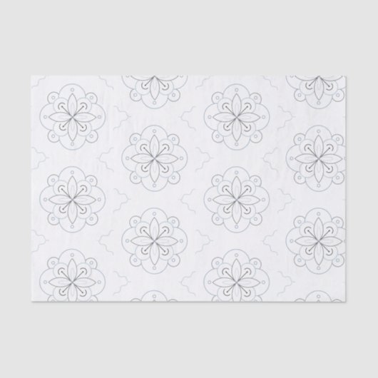 Victoriaans geïnspireerd weefselpapier tissuepapier (Voorkant)