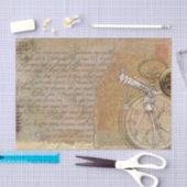 Victoriaans geïnspireerde telescoop klok en script tissuepapier (Craft)