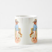 Victoriaans geklede kattenfamilie koffiemok (Center)