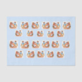 Victoriaans geklede kattenfamilie tissuepapier (Voorkant)