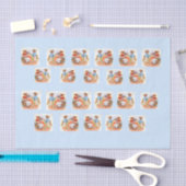 Victoriaans geklede kattenfamilie tissuepapier (Craft)