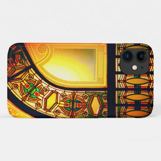 Victoriaans gekleurd glas, elegant Case-Mate iPhone case (Achterkant (horizontaal))