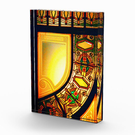 Victoriaans gekleurd glas, elegant fotoblokken (Rechts)