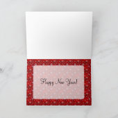  Victoriaans Gelukkig Nieuwjaar Feestdagen Kaart (Binnen)