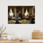 Victoriaans gemeubileerde woonkamer poster (Keuken)