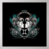 Victoriaans Gemini Gotisch Poster (Voorkant)