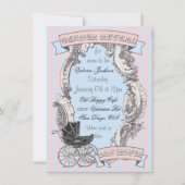 Victoriaans genderaspecten onthullen babyschoeisel kaart (Voorkant)