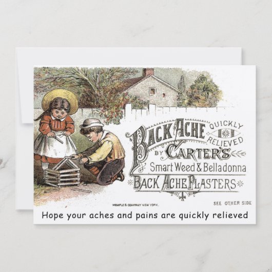  Victoriaans geneesmiddel krijgt een goede kaart S (Voorkant)