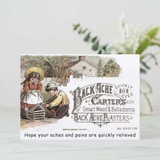  Victoriaans geneesmiddel krijgt een goede kaart S (Staand voorkant)