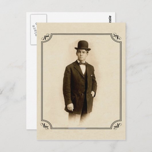 Victoriaans Gentleman Briefkaart (Voorkant / Achterkant)