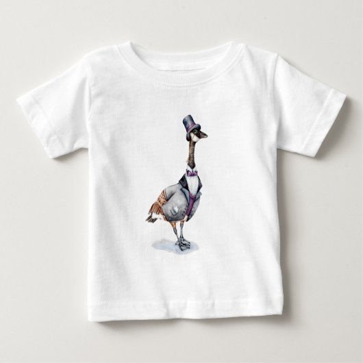 Victoriaans Gentleman Goose in een Top Hat (Voorkant)