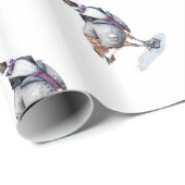 Victoriaans Gentleman Goose in een Top Hat Cadeaupapier (Rol Hoek)