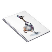 Victoriaans Gentleman Goose in een Top Hat Notitieboek (Rechterzijde)