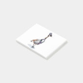 Victoriaans Gentleman Goose in een Top Hat Post-it® Notes (Schuin)