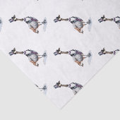 Victoriaans Gentleman Goose in een Top Hat Tissuepapier (Detail)