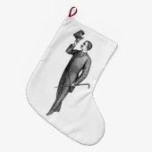 Victoriaans Gentleman Selfie Grote Kerstsok (Voorkant (Hangend))