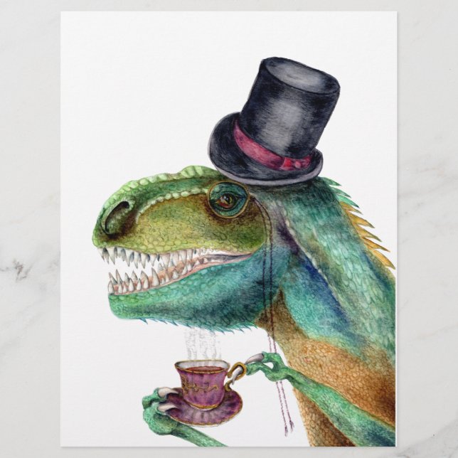 Victoriaans Gentleman Tyrannosaurus Rex (Voorkant)